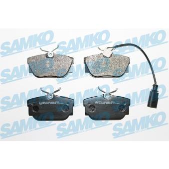 Jeu de 4 plaquettes de frein arrière SAMKO OEM 7D0698451E