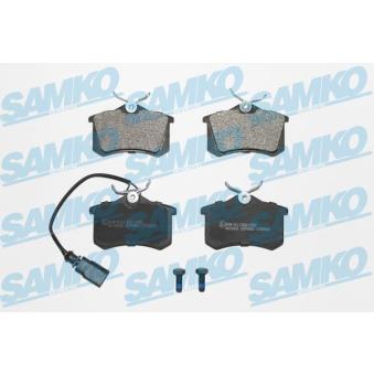 Jeu de 4 plaquettes de frein arrière SAMKO OEM YM212M008DA