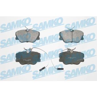 Jeu de 4 plaquettes de frein avant SAMKO 5SP986 pour SUZUKI S-CROSS E 200 D - 75cv
