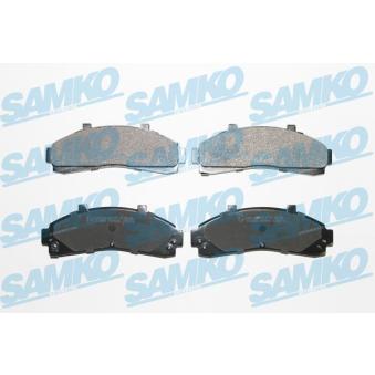 Jeu de 4 plaquettes de frein avant SAMKO OEM 3886184