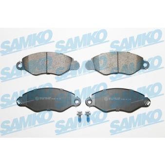 Jeu de 4 plaquettes de frein avant SAMKO OEM 4095132