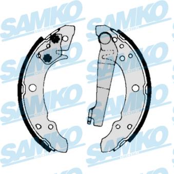 Jeu de mâchoires de frein SAMKO 80140 pour AUDI A4 1.6 - 110cv