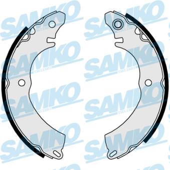 Jeu de mâchoires de frein SAMKO 81028 pour MITSUBISHI LANCER 2.0 - 135cv