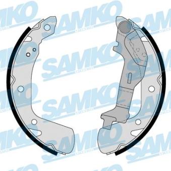 Jeu de mâchoires de frein SAMKO 81195 pour SKODA FABIA 1.2 - 60cv