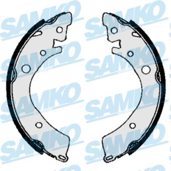 Jeu de mâchoires de frein SAMKO 84350 pour HONDA CIVIC 1.6 - 110cv