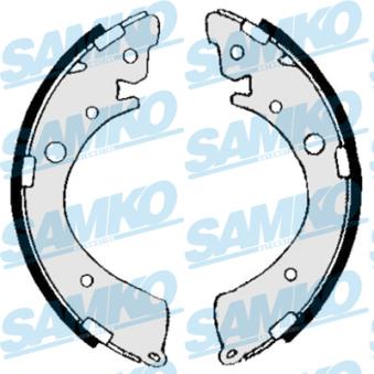 Jeu de mâchoires de frein SAMKO 85360 pour HONDA CIVIC 1.6 - 110cv