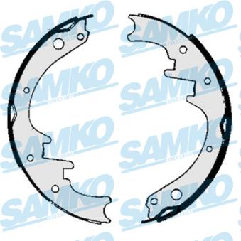 Jeu de mâchoires de frein SAMKO 86010 pour BMW Série 3 2.5 - 110cv Jeu de mâchoires de frein SAMKO 86010 pour BMW Série 3 2.5 - 110cv