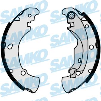 Jeu de mâchoires de frein SAMKO 87160 pour FIAT MAREA 1.6 - 103cv
