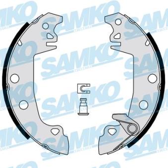 Jeu de mâchoires de frein SAMKO 87520 pour AUDI 80 1.4 E - 55cv