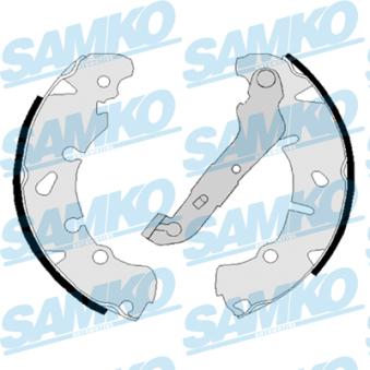 Jeu de mâchoires de frein SAMKO 88170 pour FORD PUMA 1.6 16V - 103cv