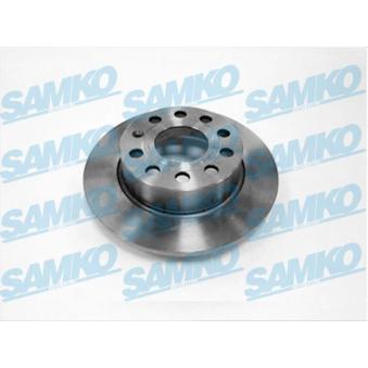 Jeu de 2 disques de frein arrière SAMKO OEM 1K0615601K