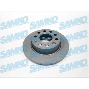 Jeu de 2 disques de frein arrière SAMKO OEM 1K0615601K