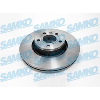 Jeu de 2 disques de frein avant SAMKO A1006V pour AUDI A6 3.2 FSI - 255cv