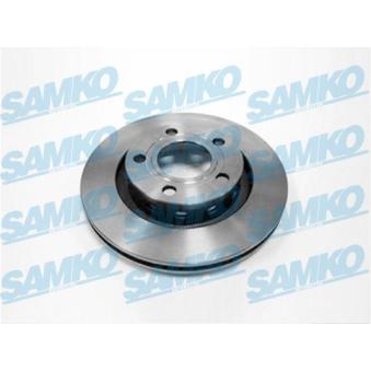 Jeu de 2 disques de frein arrière SAMKO [A1036V]