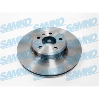 Jeu de 2 disques de frein avant SAMKO A1037V pour AUDI A4 3.0 TDI - 204cv
