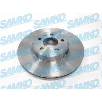 Jeu de 2 disques de frein avant SAMKO A1037VR pour AUDI A4 3.0 TDI - 204cv