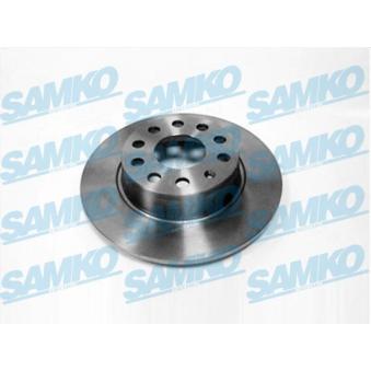 Jeu de 2 disques de frein arrière SAMKO A1038P pour AUDI Q5 1.6 - 110cv