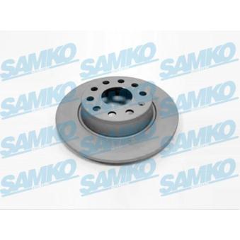 Jeu de 2 disques de frein arrière SAMKO A1038PR pour AUDI Q5 1.6 - 110cv