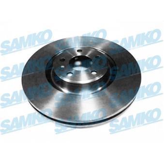 Jeu de 2 disques de frein avant SAMKO A1044V pour AUDI A6 2.8 FSI - 204cv