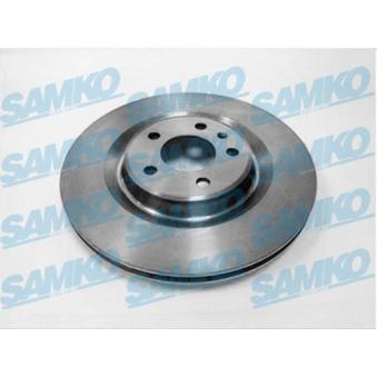 Jeu de 2 disques de frein arrière SAMKO A1045V pour AUDI A5 3.2 FSI - 265cv