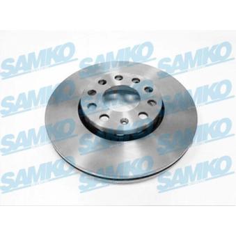 Jeu de 2 disques de frein avant SAMKO A1052V pour SEAT LEON 1.9 TDI - 110cv