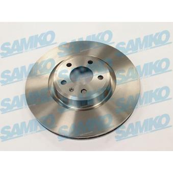 Jeu de 2 disques de frein avant SAMKO A1058V pour AUDI A4 45 TDI quattro - 231cv