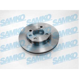 Jeu de 2 disques de frein avant SAMKO A1071V pour MG MG HS 1.6 - 110cv