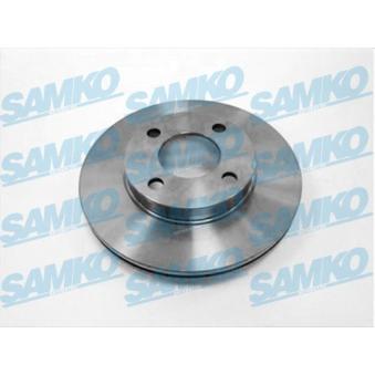 Jeu de 2 disques de frein avant SAMKO A1091V pour AUDI A6 2.3 E - 133cv
