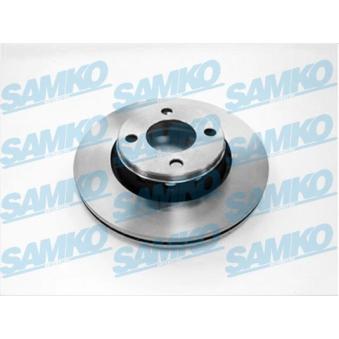 Jeu de 2 disques de frein avant SAMKO A1381V pour FORD TRANSIT 1.6 E - 101cv