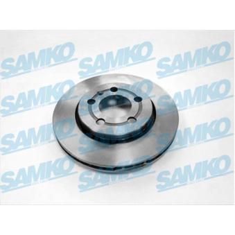 Jeu de 2 disques de frein arrière SAMKO A1602V pour MITSUBISHI GALANT 1.6 FSI - 110cv