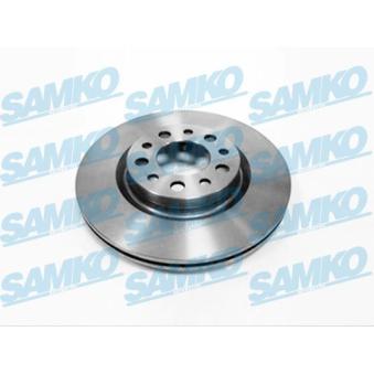 Jeu de 2 disques de frein arrière SAMKO [A2005V]