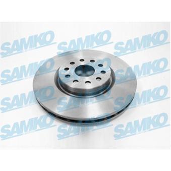 Jeu de 2 disques de frein avant SAMKO A2301V pour ALFA ROMEO 166 2.4 JTD - 175cv