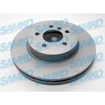 Jeu de 2 disques de frein avant SAMKO B2002VR pour HONDA CAPA 2.0d - 177cv