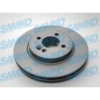 Jeu de 2 disques de frein avant SAMKO B2008VR pour SEAT EXEO One - 75cv