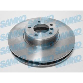 Jeu de 2 disques de frein avant SAMKO B2036V pour OPEL AGILA 535 d - 272cv