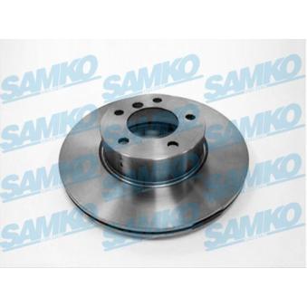 Jeu de 2 disques de frein avant SAMKO B2049V pour MITSUBISHI SPACE 330 e - 252cv