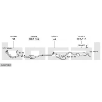 BOSAL SYS08369 - Echappement