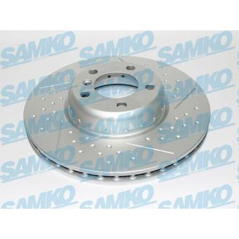 Jeu de 2 disques de frein avant SAMKO OEM 34116797602