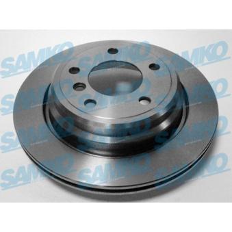 Jeu de 2 disques de frein arrière SAMKO [B2461V]