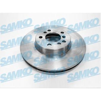 Jeu de 2 disques de frein avant SAMKO B2521V pour BMW X5 3.0d - 218cv