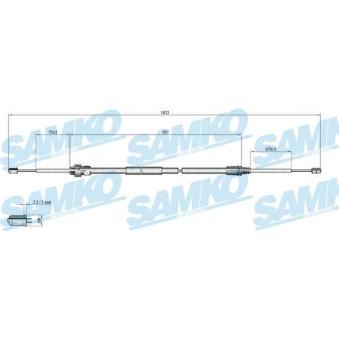 Tirette à câble, frein de stationnement SAMKO OEM 4745Z3