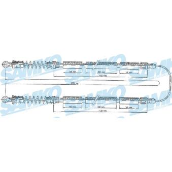 Tirette à câble, frein de stationnement SAMKO OEM 46517955 Tirette à câble, frein de stationnement SAMKO OEM 46517955