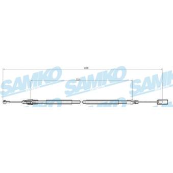 Tirette à câble, frein de stationnement SAMKO OEM 1487275080