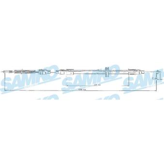 Tirette à câble, frein de stationnement SAMKO [C0547B]