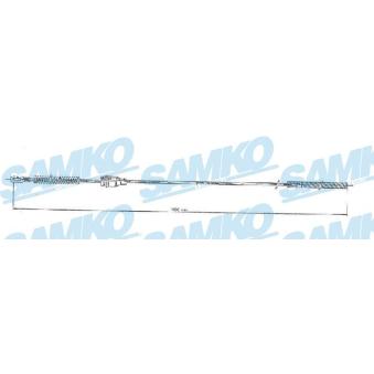 Tirette à câble, frein de stationnement SAMKO [C0548B]