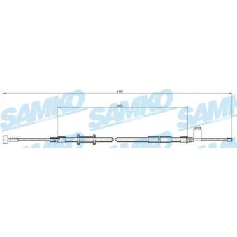 Tirette à câble, frein de stationnement SAMKO OEM 474617