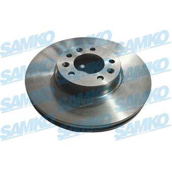 Jeu de 2 disques de frein avant SAMKO C1028V pour MG MGF E-JUMPY - 136cv