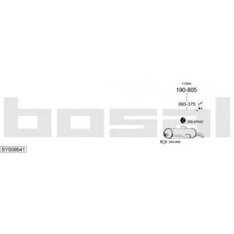 BOSAL SYS08541 - Echappement