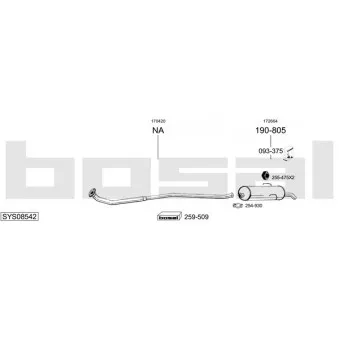 BOSAL SYS08542 - Echappement