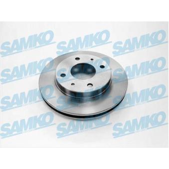 Jeu de 2 disques de frein avant SAMKO D1381V pour MITSUBISHI SPACE 1.9 DI-D - 115cv